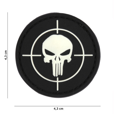 Patch 3D PVC Punisher sight black