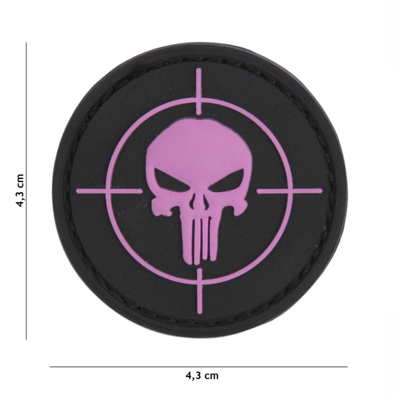 Patch 3D PVC Punisher sight pink