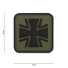 Patch 3D PVC German cross green