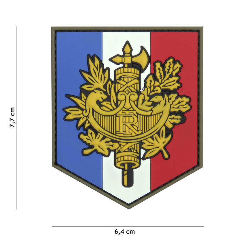 Patch 3D PVC French shield