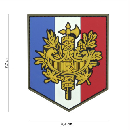 Patch 3D PVC French shield