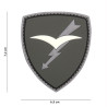 Patch 3D PVC Paratroop grey