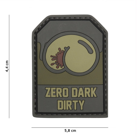 Patch 3D PVC Zero Dark Dirty Green