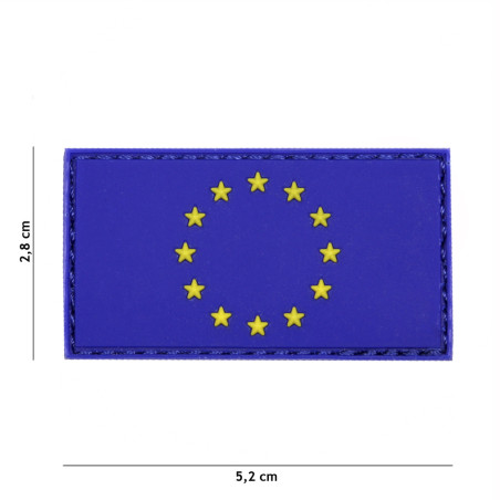 Patch 3D PVC EU blue