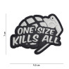 Patch 3D PVC One size kills all grey