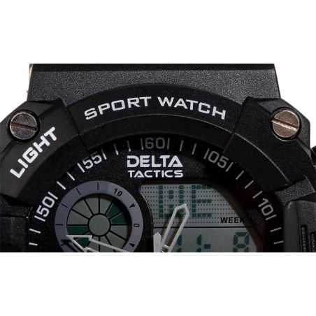 MONTRE TACTIQUE ANALOGIQUE ET DIGITALE NOIRE