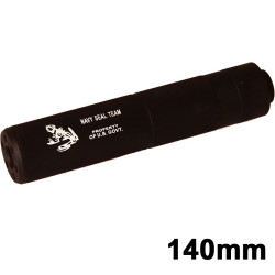 SILENCIADOR 145MM FACE NAVY SEAL NEGRO