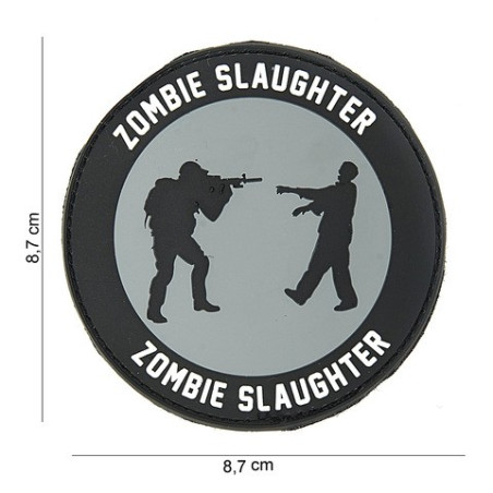 Patch 3D PVC  " Zombie slaughter "