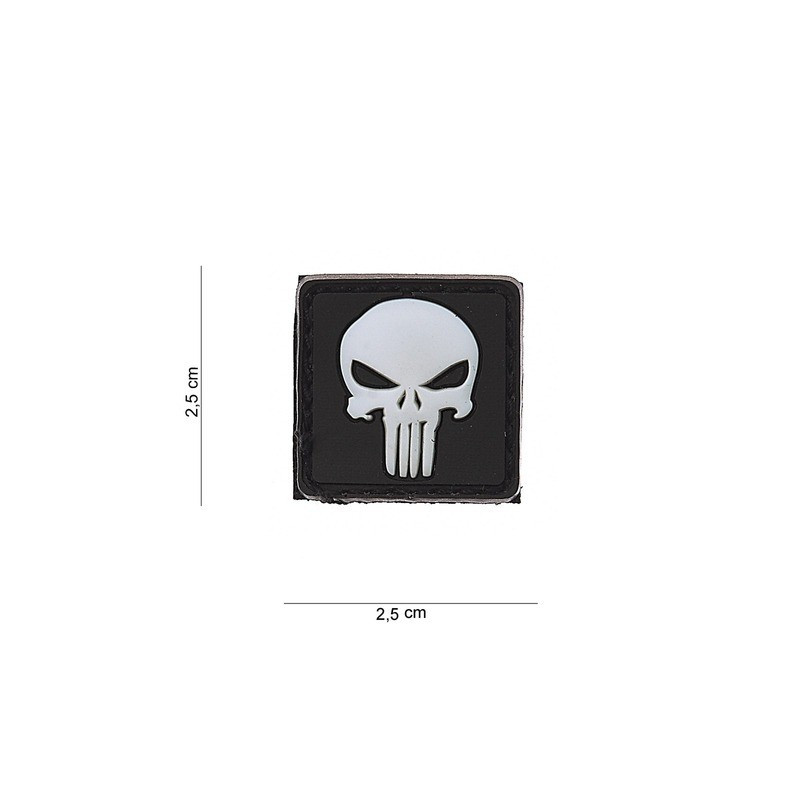 Patch PVC Punisher white