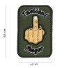 Patch 3D PVC : Tactical finger, vert