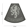Patch 3D PVC Je Maintiendrai grey