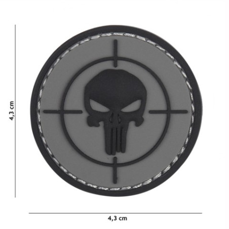 Patch 3D PVC Punisher sight grey