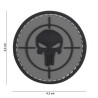 Patch 3D PVC Punisher sight grey