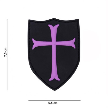 Patch 3D PVC Crusader pink