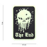 Patch 3D PVC Skull the end glow in the dark