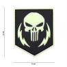 Patch 3D PVC Punisher thunder strokes clow in the dark