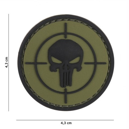 Patch 3D PVC Punisher sight green