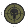 Patch 3D PVC Punisher sight green