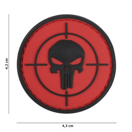 Patch 3D PVC Punisher sight red