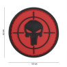 Patch 3D PVC Punisher sight red