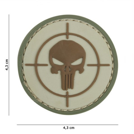 Patch 3D PVC Punisher sight coyote