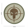 Patch 3D PVC Punisher sight coyote