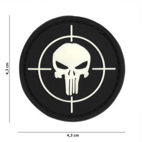 Patch 3D PVC Punisher sight black