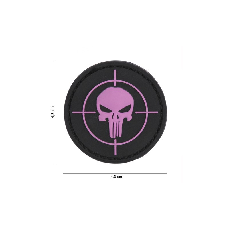 Patch 3D PVC Punisher sight pink