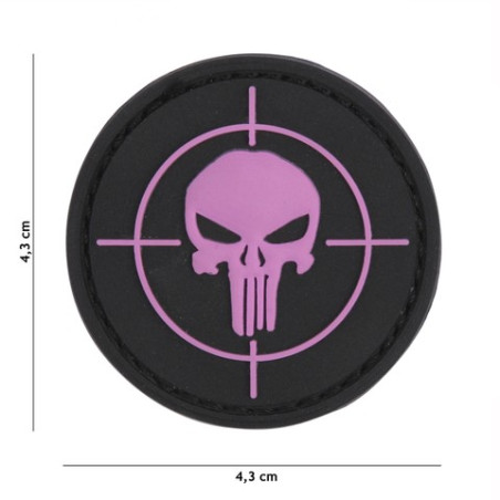 Patch 3D PVC Punisher sight pink