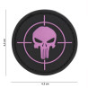 Patch 3D PVC Punisher sight pink