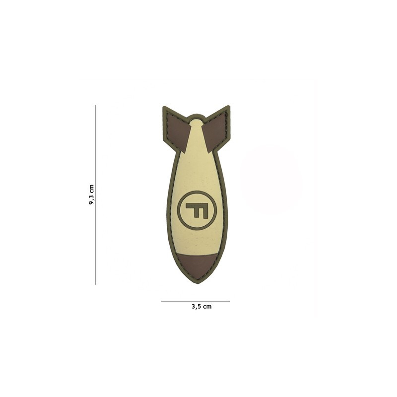 Patch 3D PVC F. Bomb coyote