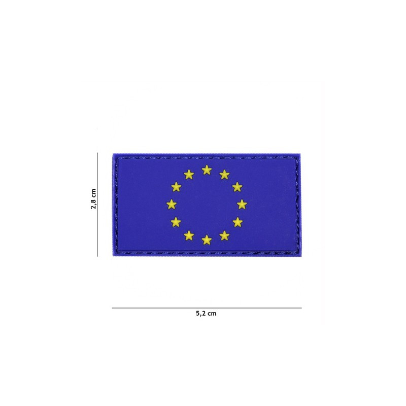 Patch 3D PVC EU blue