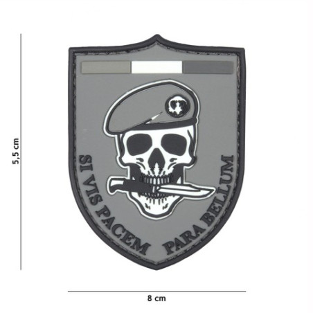 Patch 3D PVC SI VIS Pacem grey