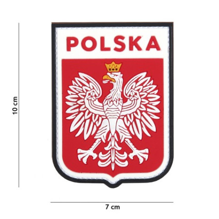 Patch 3D PVC Polska shield