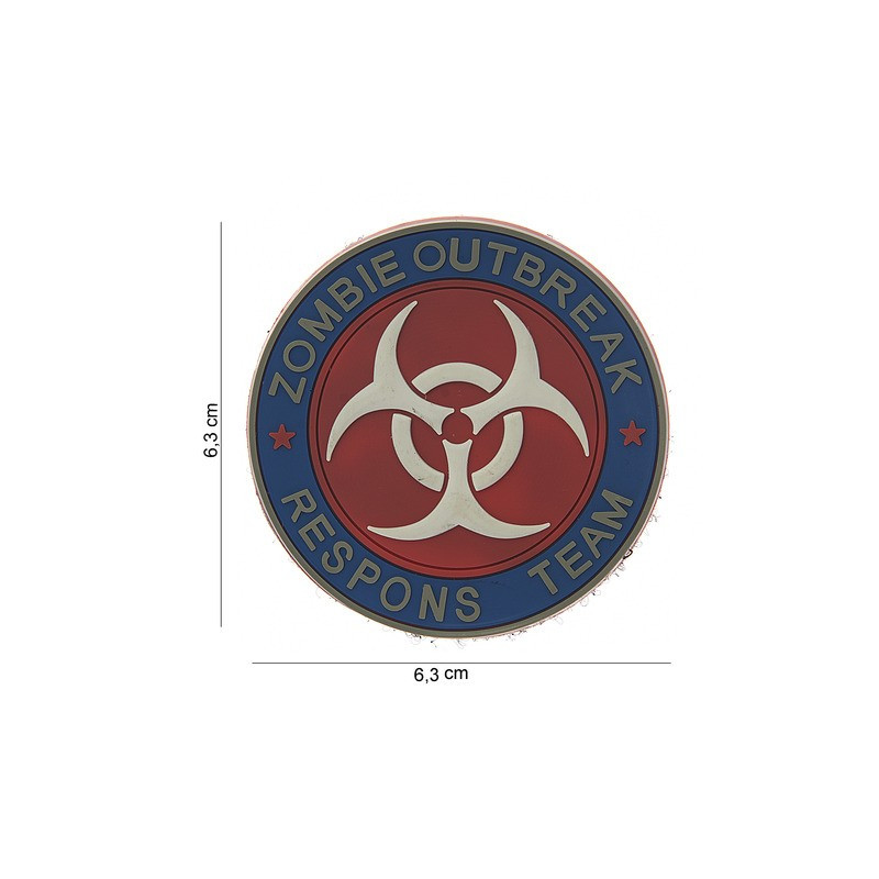 Patch 3D PVC  " Zombie outbreak respons team "