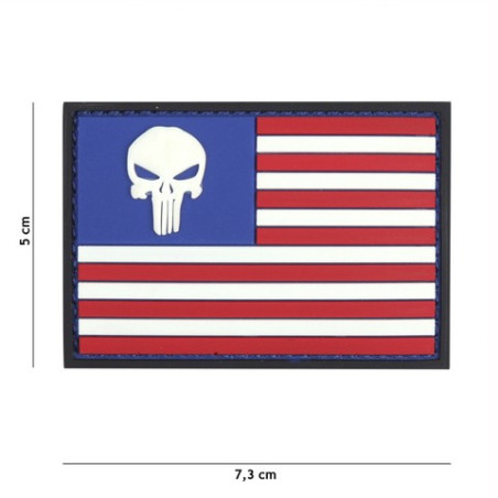 Patch 3D PVC Punisher USA flag