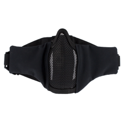 demi-masque airsoft robuste grillage métal noir
