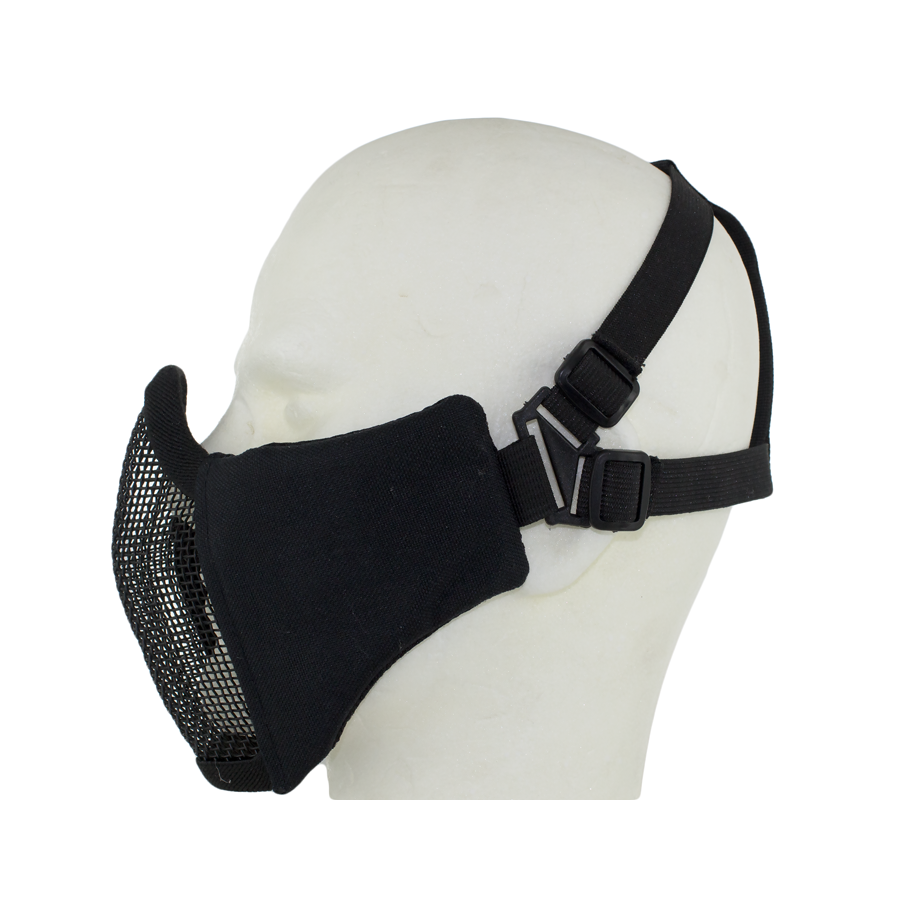 masque airsoft Black Eagle demi-masque grillagé métal respirant