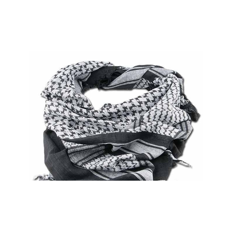 Echarpe Shemagh 110*110 cm Noir / Blanc