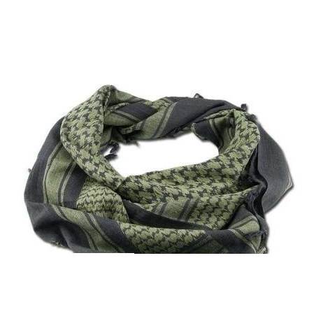 Echarpe Shemagh 110*110 cm Noir / Kaki
