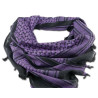 Echarpe Shemagh 110*110 cm Noir / Violet