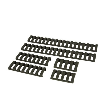 FMA - Rail cover - Rubber - BK - (4 pieces set)