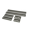 FMA - Rail cover - Rubber - BK - (4 pieces set)