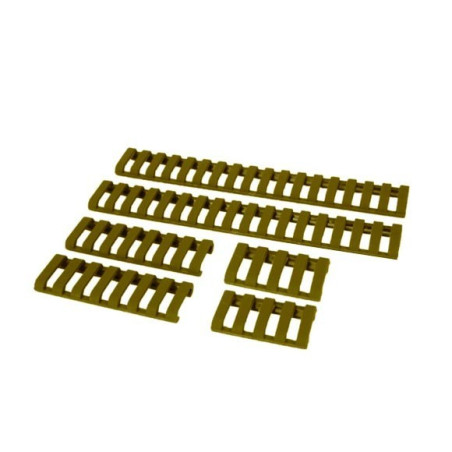 FMA - Rail cover - Rubber - TAN - (4 pieces set)