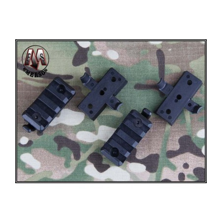 Kit Rails pour casque FAST tactique - Noir