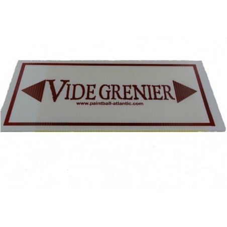 Panneau Flechage Vide Grenier