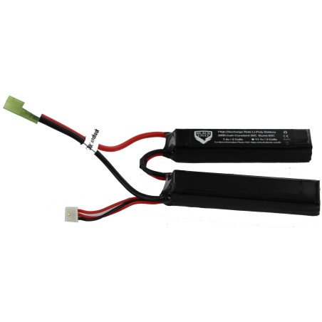 3000mah 7.4V 30C lipo battery nunchuck type with Small tamiya