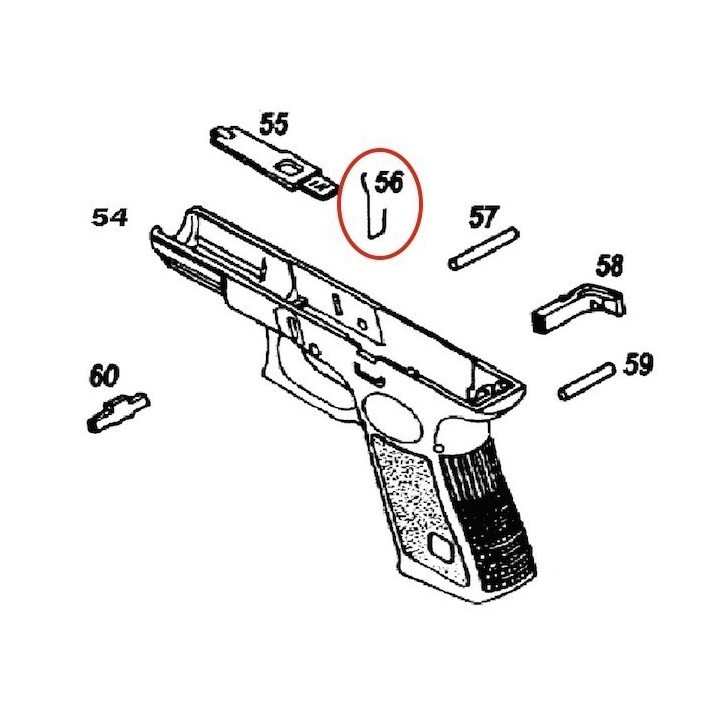 Magazine Catch Spring for KJW Glock