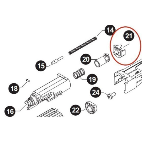 Gas Control Valve Base for Stark Arms S17 / 18 / 19
