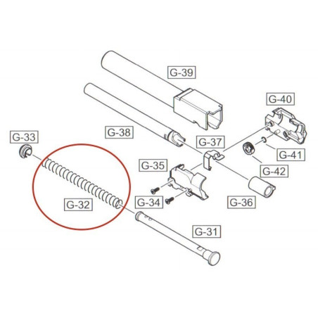 Recoil Spring for WE Glock / GP1799